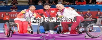 特奥会和残奥会的区别英语解释是什么 特奥会和残奥会的区别英语解释怎么写